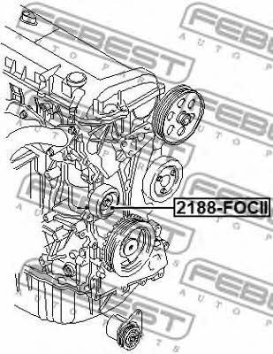 Febest Drive belt tensioner pulley – price [object Object] PLN