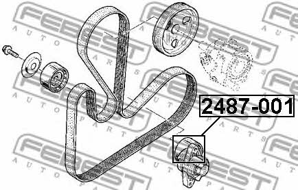 DRIVE BELT IDLER Febest 2487-001