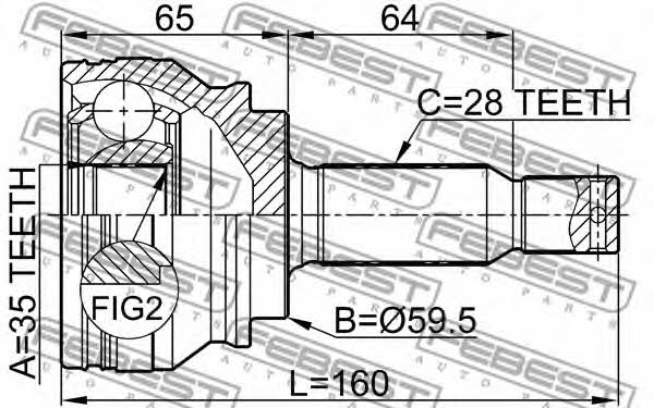 Buy Febest 0410-CW5 at a low price in United Arab Emirates!