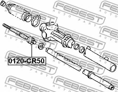 Inner Tie Rod Febest 0122-CR50