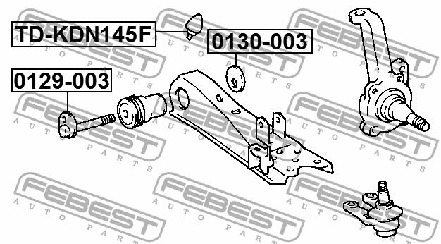 Eccentric bolt Febest 0129-003