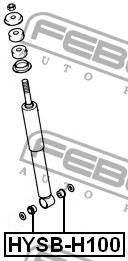 Febest Shock absorber bushing – price 6 PLN
