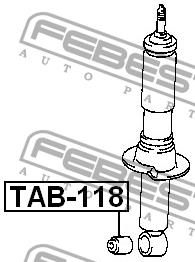 Shock absorber bushing Febest TAB-118