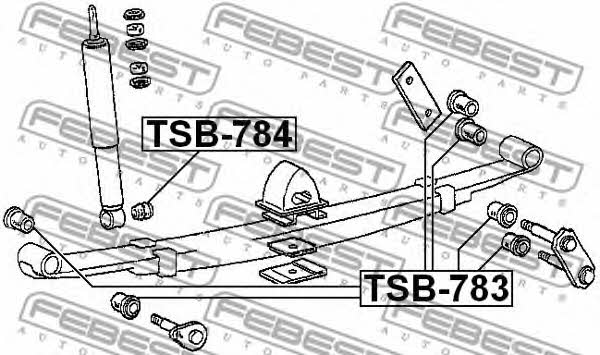 Spring Earring Bushing Febest TSB-783