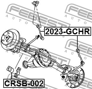 Rear stabilizer bush Febest CRSB-002