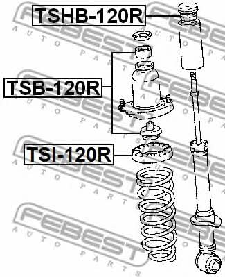 Febest Bellow and bump for 1 shock absorber – price 57 PLN