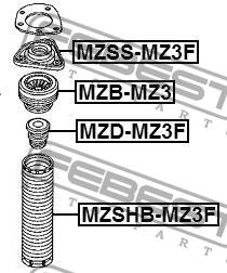 Febest Front shock absorber boot – price 37 PLN