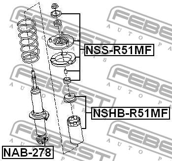 Febest Front shock absorber boot – price 73 PLN