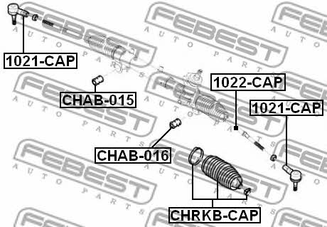 Febest Steering rack boot – price 36 PLN