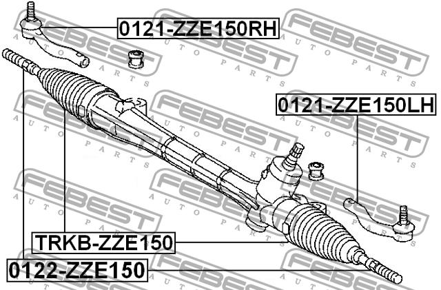 Febest Steering rack boot – price 30 PLN