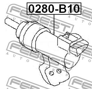 Clutch slave cylinder Febest 0280-B10