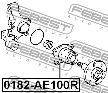 Wheel hub Febest 0182-AE100R