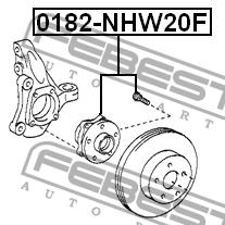 Febest Wheel hub front – price 311 PLN