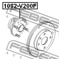 Febest Wheel hub front – price [object Object] PLN