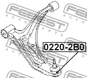 Febest Ball joint – price 55 PLN