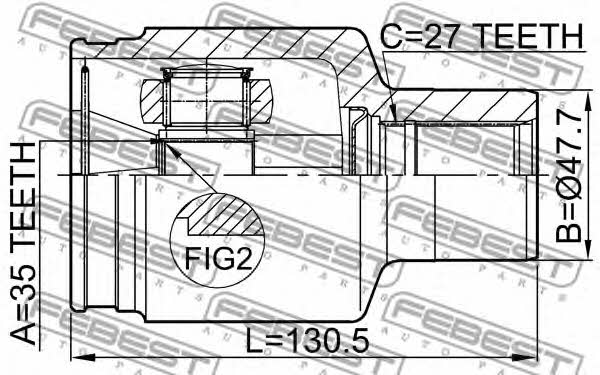 Febest CV joint – price