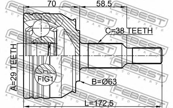 Buy Febest 2310T5WD – good price at EXIST.AE!