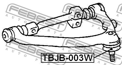 Ball joint boot Febest TBJB-003W
