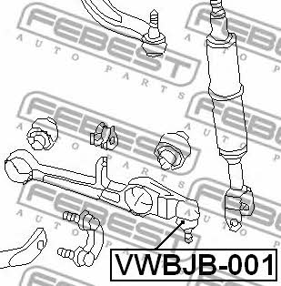 Febest Ball joint boot – price 12 PLN