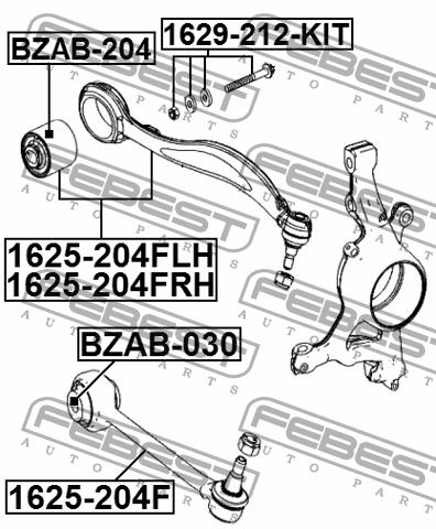 Febest Front suspension arm – price 325 PLN