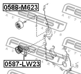 Idler Pulley Febest 0588-M623
