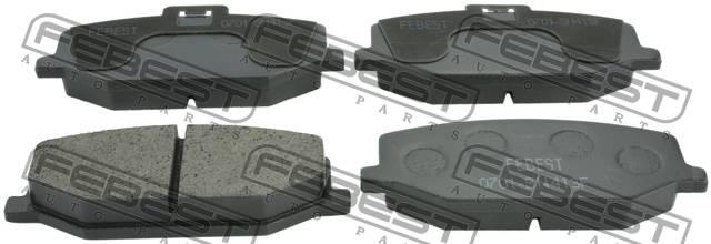 Brake Pad Set, disc brake Febest 0701-SN413F