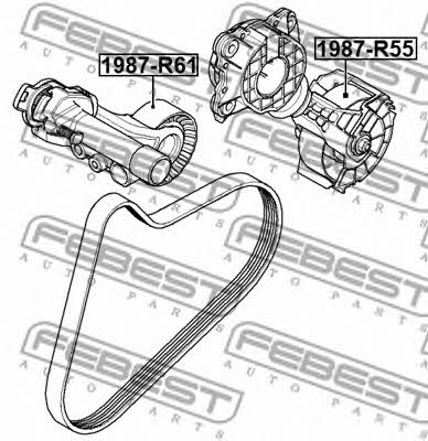 Febest DRIVE BELT IDLER – price [object Object] PLN