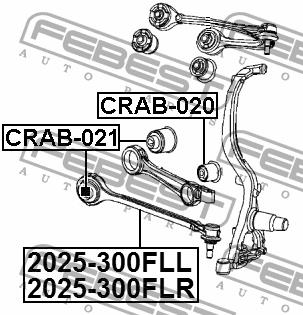 Track Control Arm Febest 2025-300FLL