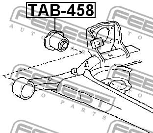 Rear axle bush Febest TAB-458