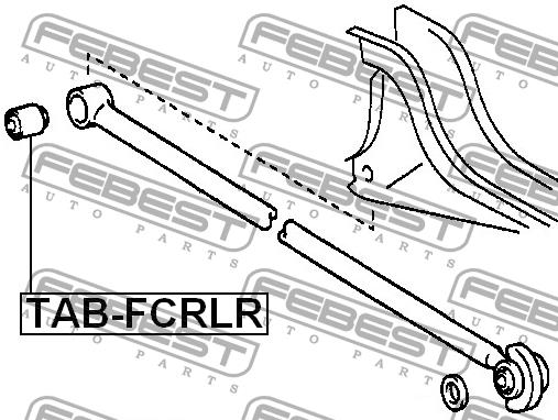 Silent block rear wishbone Febest TAB-FCRLR