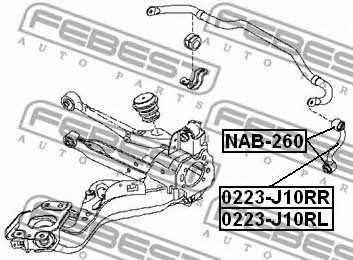 Febest Busch, rear stabilizer bar – price 26 PLN