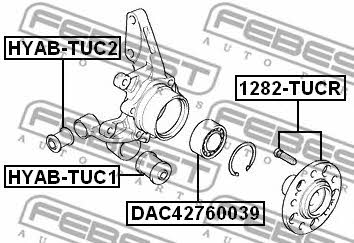 Febest Rear axle bush, lower – price [object Object] PLN