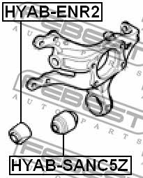 Rear axle bush Febest HYAB-ENR2