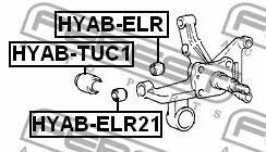 Rear axle bush Febest HYAB-ELR