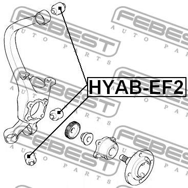 Febest Rear axle bush – price [object Object] PLN