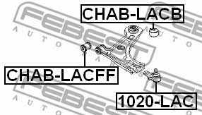 Silent block front lower arm rear Febest CHAB-LACB