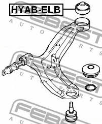 Febest Silent block front lever rear – price [object Object] PLN