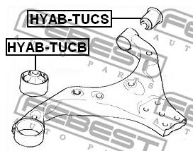 Febest Front lower control arm front bushing – price [object Object] PLN