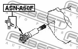 Joint, propeller shaft Febest ASN-A60F