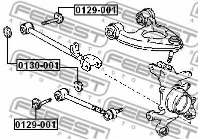 Febest Eccentric bolt – price 16 PLN