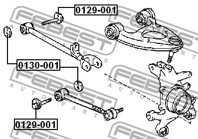 Eccentric bolt Febest 0129-001