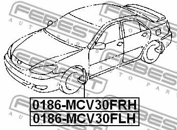 Febest Mudflap – price 72 PLN