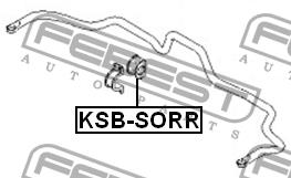 Febest Rear anti roll bar bush – price [object Object] PLN