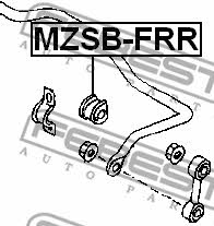Febest Rear anti roll bar bush – price [object Object] PLN