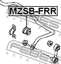 Rear anti roll bar bush Febest MZSB-FRR
