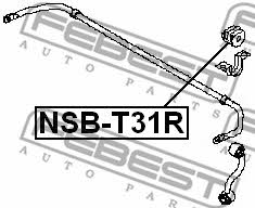 Rear stabilizer bush Febest NSB-T31R