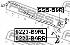 Rear stabilizer bush Febest SSB-B9R