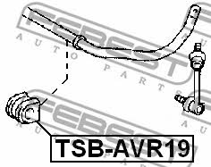Rear anti roll bar bush Febest TSB-AVR19
