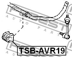 Rear anti roll bar bush Febest TSB-AVR19
