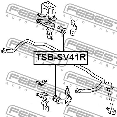 Febest Rear stabilizer bush – price